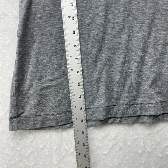 Gap Fit Tank Top Womens M Gray Pink Active Scoop Neck Racerback Stretch Pullover - Picture 4 of 9